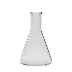 Transparent Flask Glassware Laboratory Chemistry Research PNG