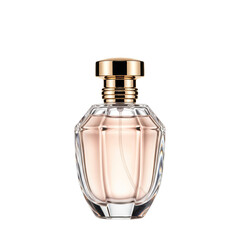 Transparent Perfume Bottle Glass Aroma Isolated Product Still Life