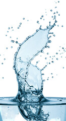 Water Splash Transparent Background with Liquid Motion and Freshness