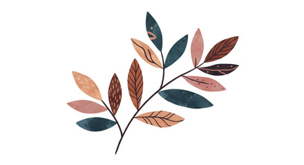 Watercolor Leaf Illustration Autumn Foliage on Transparent Background