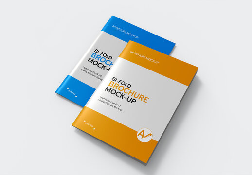 Bi Fold Brochure Mockup