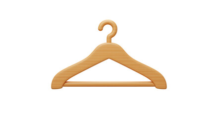Wooden Hanger Closet Apparel Organizer Fashion Wood Illustration