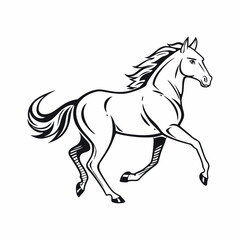  A hours silhouette, line art vector