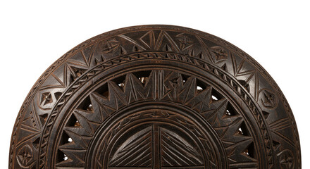 Wood Carving Texture Transparent Background Brown Abstract Ornament
