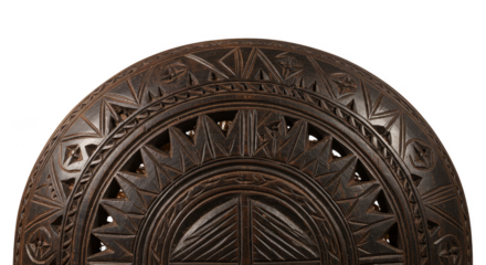 Wood Carving Texture Transparent Background Brown Abstract Ornament