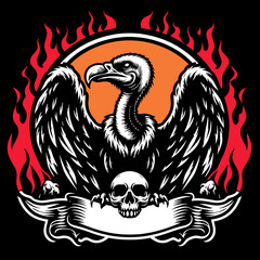 Fototapeta premium vulture vector illustration