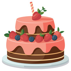 cake with strawberry