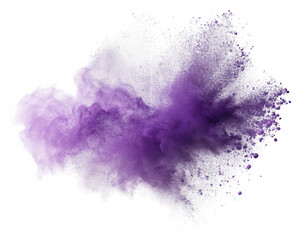 Obraz premium A stunning explosion of purple smoke, creating a dramatic and ethereal visual effect against a black background, evoking a sense of mystery and artistry.