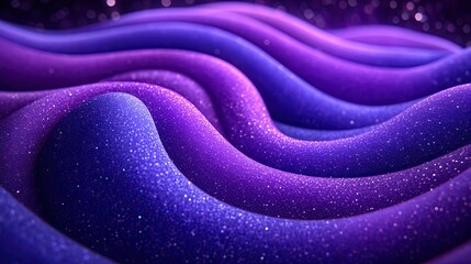Abstract textured waves of purple and blue.