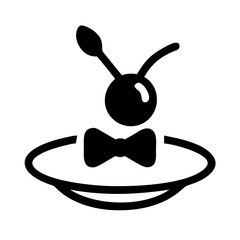 Cherry Bow Tie Vector