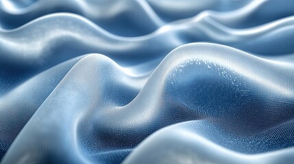 Obraz premium Close-up view of textured, flowing fabric.