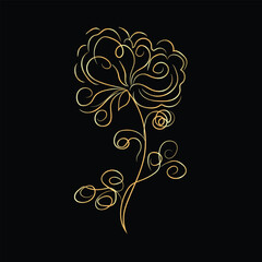 abstract floral tree