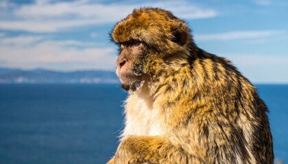 Monkey by the ocean
