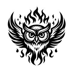 Obraz premium vector illustration of an owl