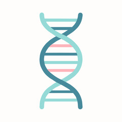 DNA Helix Strand Vector – Genetic Science Icon