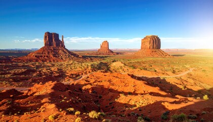 Naklejka premium Monument Valley at Sunrise