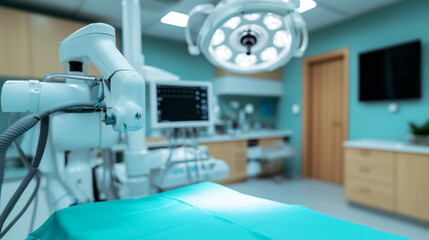 Modern surgical room with advanced equipment and professional medical atmosphere