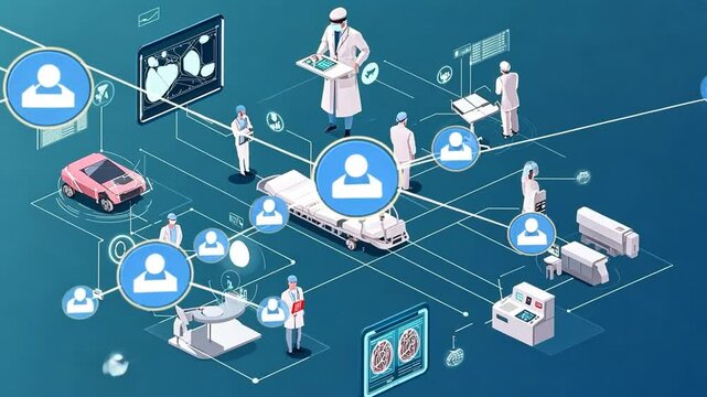 Medical technology system infographic