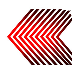 Red Dynamic arrow symbol.