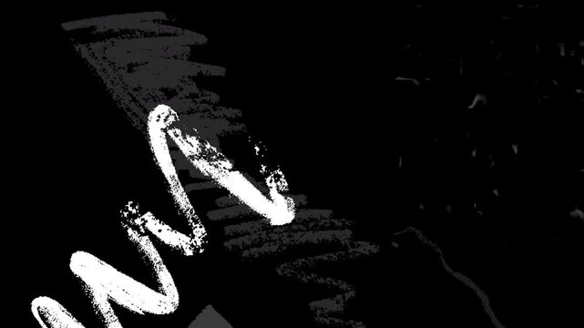 Brush graffiti transition animation for rough video transitions and street style