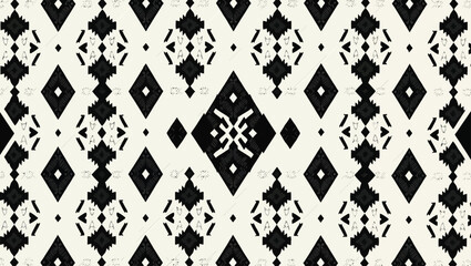 Fototapeta premium Yakan Cloth Filipino, Geometric Pattern – Intricate Seamless Ornamental Design for Textile, Fabric, and Traditional Art