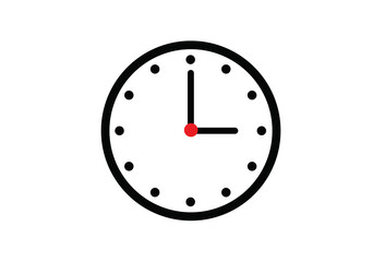 Time and Clocks icon collection design. Horizontal set of analog clock icon symbol .Circle arrow icon. Vector illustration.