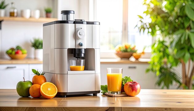 Modern kitchen with a juice extractor