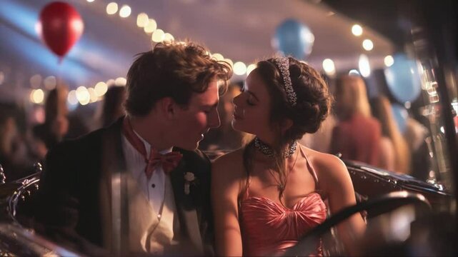 Prom Night Romance: A Couple's Tender Moment Captured