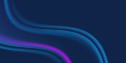 Obraz premium Smooth Gradient Waves of Blue and Purple Abstract Background
