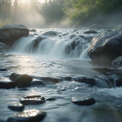 Obraz premium waterfall in the mountains