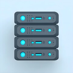 vector illustration of a set of icons for web