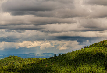 Photométéore sur la Forêt-Noire, vu depuis les Vosges alsaciennes, Alsace, CEA, Grand Est, France