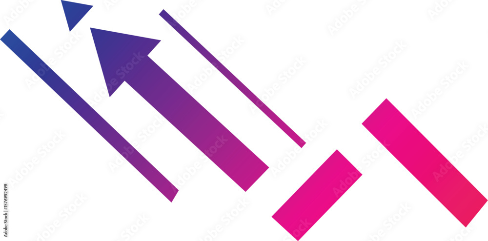 Fototapete arrow icons for ui and ux design. clean and minimalist back arrow icons. line style with circular an