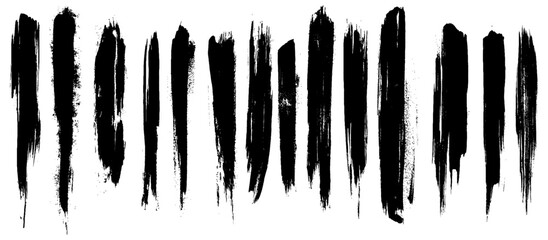  Brush strokes collection. brushes, lines, frames, box, grungy.. Distressed banner. Vector grungy paint brush strokes collection. Black paint spots vector for design.