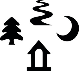 vector illustration of a set of arrows