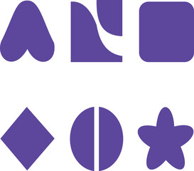 set of vector labels art 