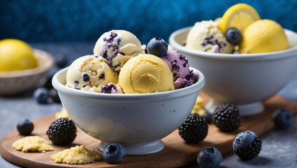 Colorful Ice Cream Bursts with Flavor
