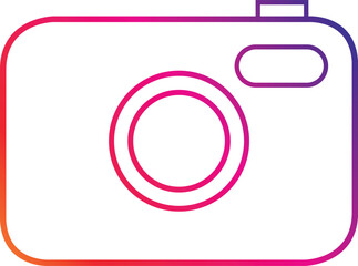 Obraz premium Camera icon set. Photo camera in flat style.