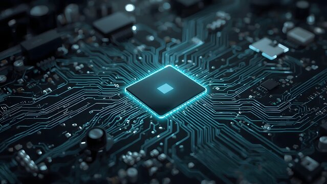 Modern Integrated Circuit Design | Close-Up of Advanced Microchip Technology