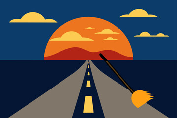 Charming cartoon illustration of a colorful whimsical cityscape with buildings and plants isolated on white background isolated on transparent background