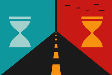 Charming cartoon illustration of a colorful whimsical cityscape with buildings and plants isolated on white background isolated on transparent background