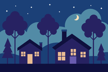 Fototapeta premium night city in the night