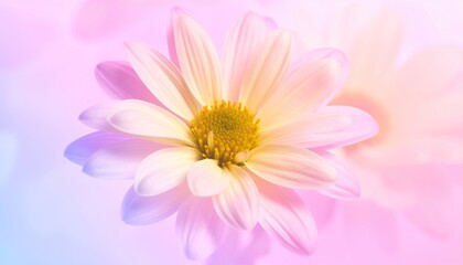 Pastel flower close-up