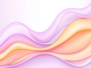 Obraz premium Abstract Flowing Pastel Waves