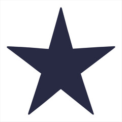 Obraz premium silver star on white background