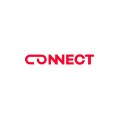 Red Connect Logo Design Minimalist, Modern, Simple, Bold, Creative