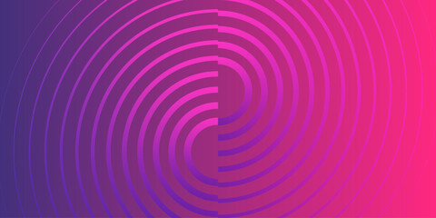 Abstract Pink Purple Swirling Concentric Circles Gradient Design