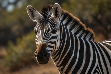 Fototapeta premium zebra close up
