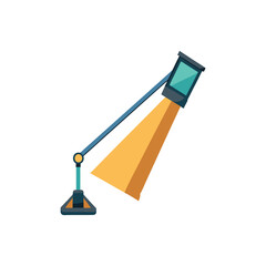 Modern adjustable desk lamp with bright light beam