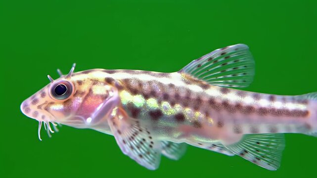 Clown Loach Close-Up: Freshwater Fish Portrait